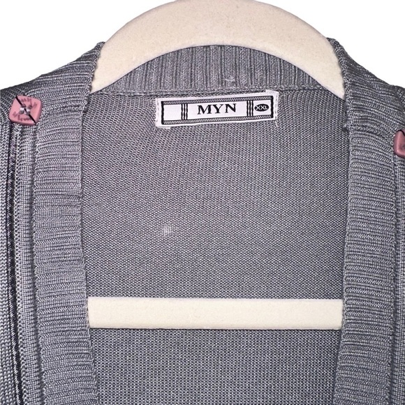 ‼️CLEARANCE ‼️ LAST CHANCE‼️ MYN Grey Cardigan size Men’s 2XL - Picture 10 of 17